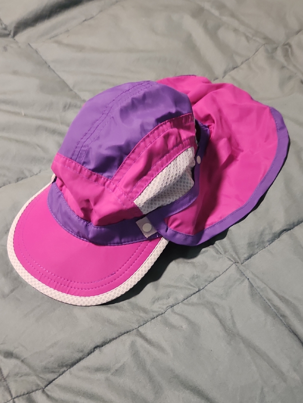Pink and Purple Convertible Sun Hat